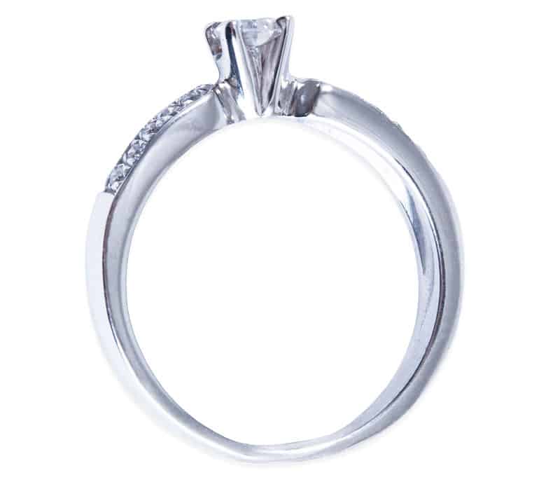 Damenring Verlobungsring IM687, 21 Diamanten - 0,45ct aus Platin 600