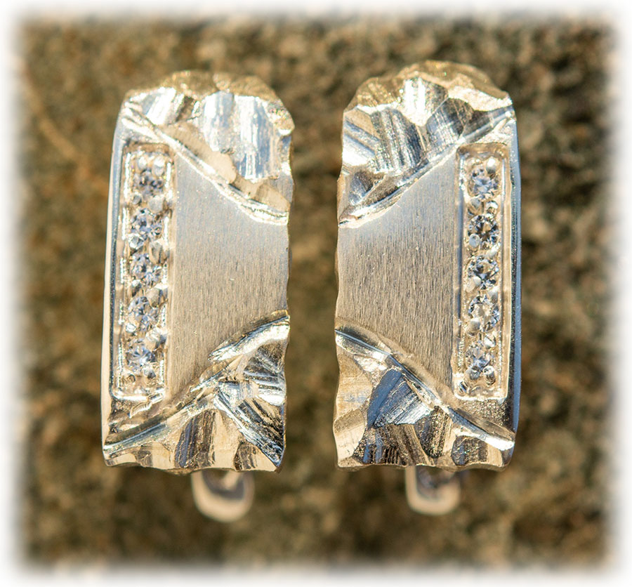 Ohrringe aus Weissgold Diamanten 0,10ct. ausgefallen IM290 IM119 IM123